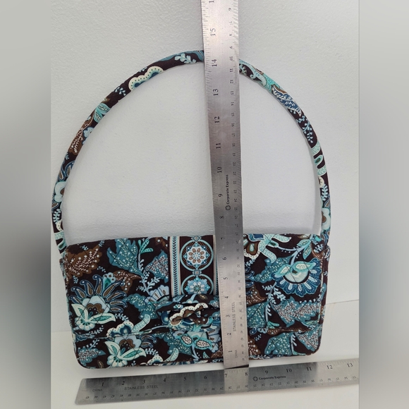 Vera Bradley Knot Just A Clutch Totally Turq Shoulder Bag - Picture 9 of 10